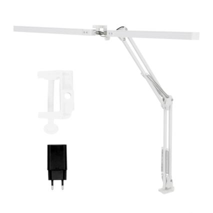 Brilagi - LED Stmievateľná flexibilná stolná lampa VARIO 2xLED/14W/230V 3000-6000K biela