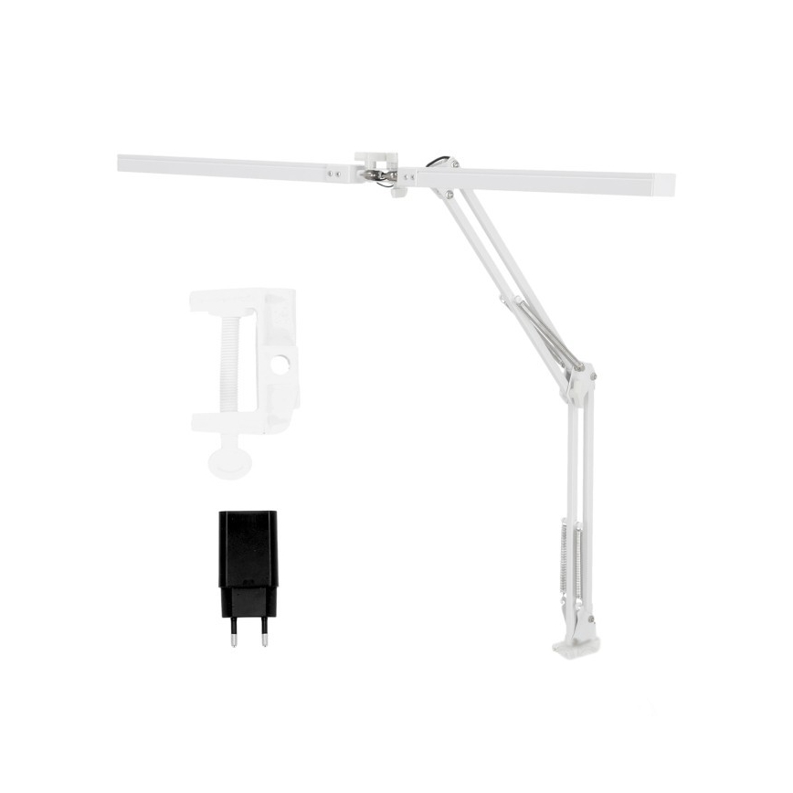 Brilagi - LED Stmievateľná flexibilná stolná lampa VARIO 2xLED/14W/230V 3000-6000K biela