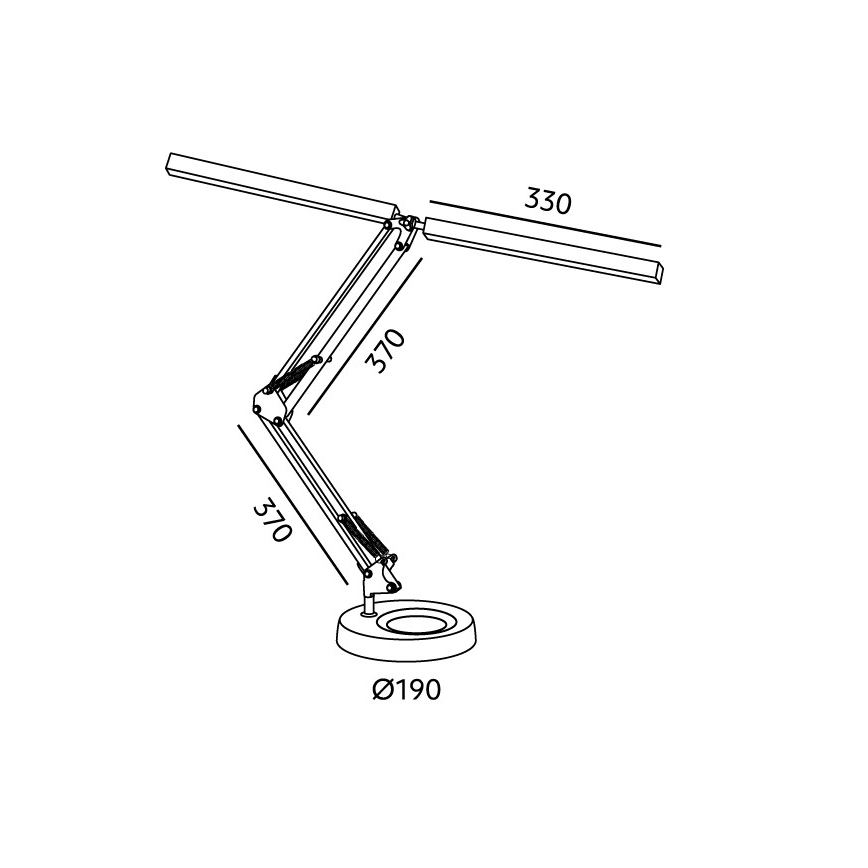Brilagi - LED stmievateľná stolná lampa VARIO LED/15W/230V 3000-6000K biela