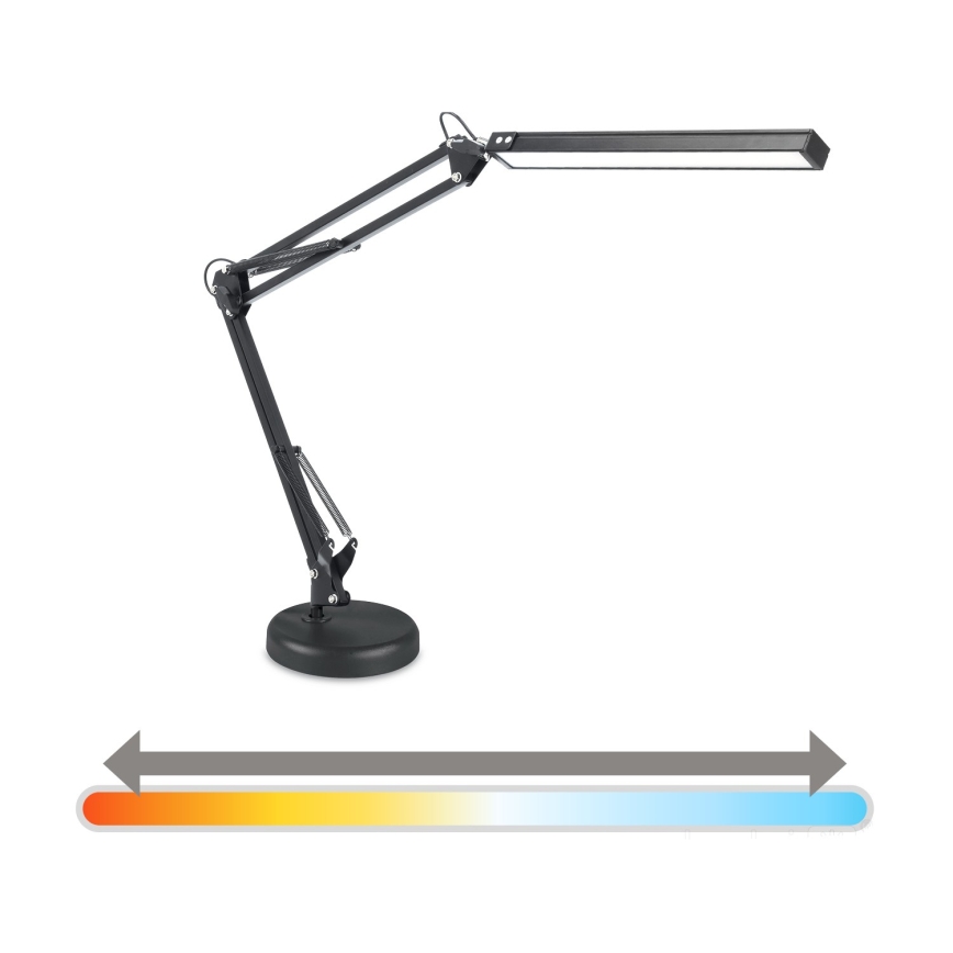 Brilagi - LED stmievateľná stolová lampa 2v1 USB VARIO LED/14W/5V 3000-6000K čierna