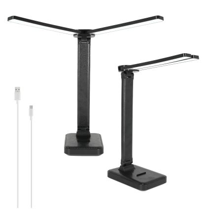 Brilagi - LED stmievateľná stolová lampa MODO DUO LED/8W/5V 3000/4000/6500K čierna