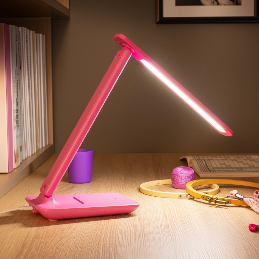 Brilagi - stmievateľná LED stolová lampa MODO LED/7W/230V 3000/4000/6500K ružová