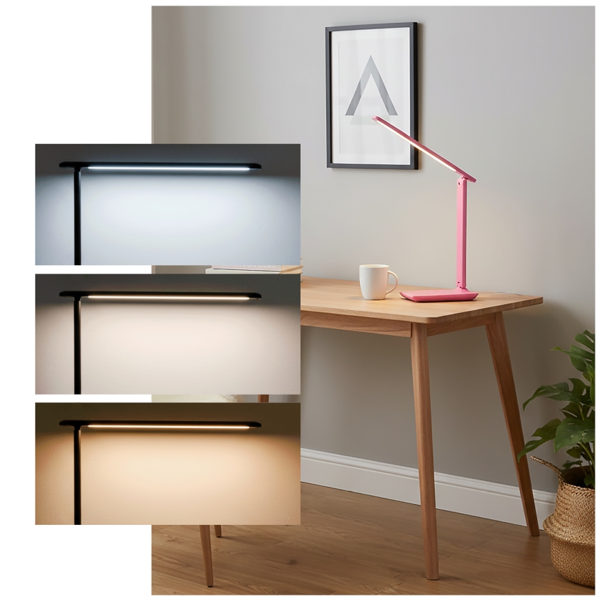 Brilagi - stmievateľná LED stolová lampa MODO LED/7W/230V 3000/4000/6500K ružová