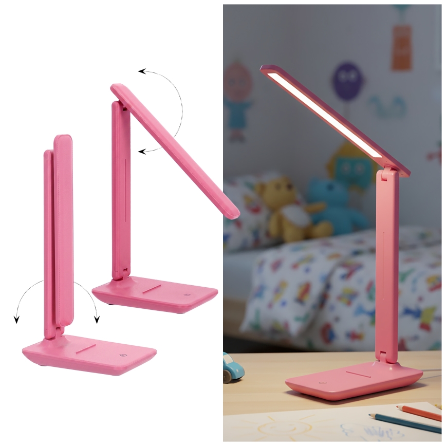 Brilagi - stmievateľná LED stolová lampa MODO LED/7W/230V 3000/4000/6500K ružová