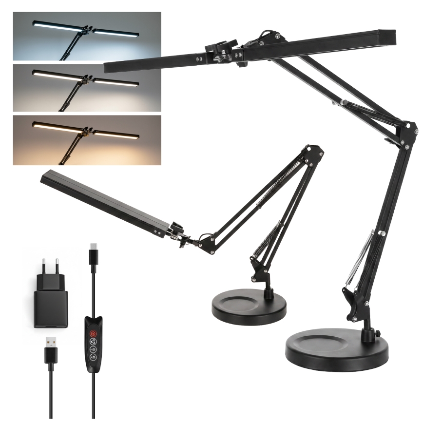 Brilagi - LED stmievateľná stolová lampa VARIO LED/15W/230V 3000-6000K čierna