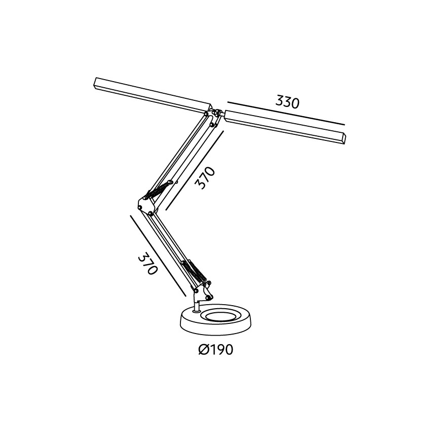 Brilagi - LED stmievateľná stolová lampa VARIO LED/15W/230V 3000-6000K čierna