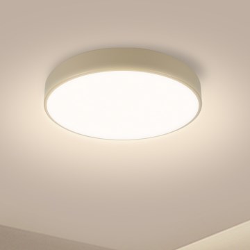 Brilagi - LED stmievateľná stropná lampa POOL LED/36W/230V 3000-6000K priemer 30 cm béžová + diaľkové ovládanie