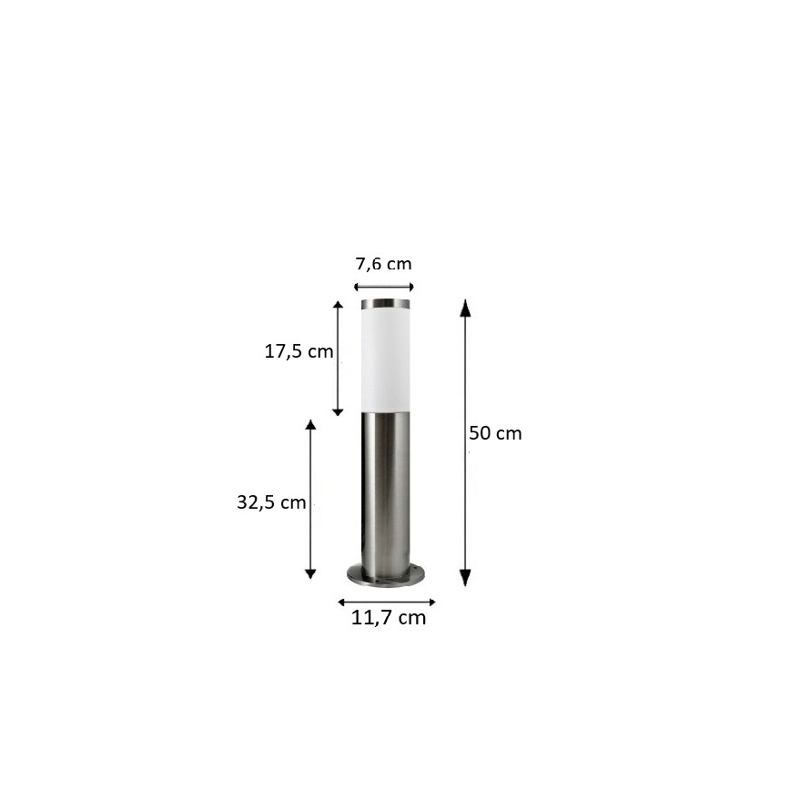 BRILAGI - LED stmievateľné vonkajšie svietidlo ELIA 1xE27/6W/230V 2700-6500K IP44 Wi-Fi 50 cm matný chróm