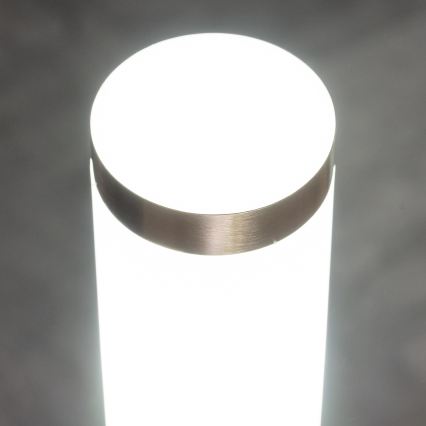 BRILAGI - LED stmievateľná vonkajšia lampa so zásuvkou ELIA 1xE27/6W/230V 2700-6500K IP44 Wi-Fi 50 cm matný chróm