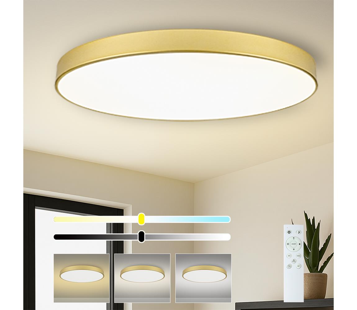 Brilagi - LED stmievateľné bazénové svietidlo POOL SMART LED/180W/230V 120 cm zlaté Wi-Fi Tuya + diaľkový ovládač BRI573