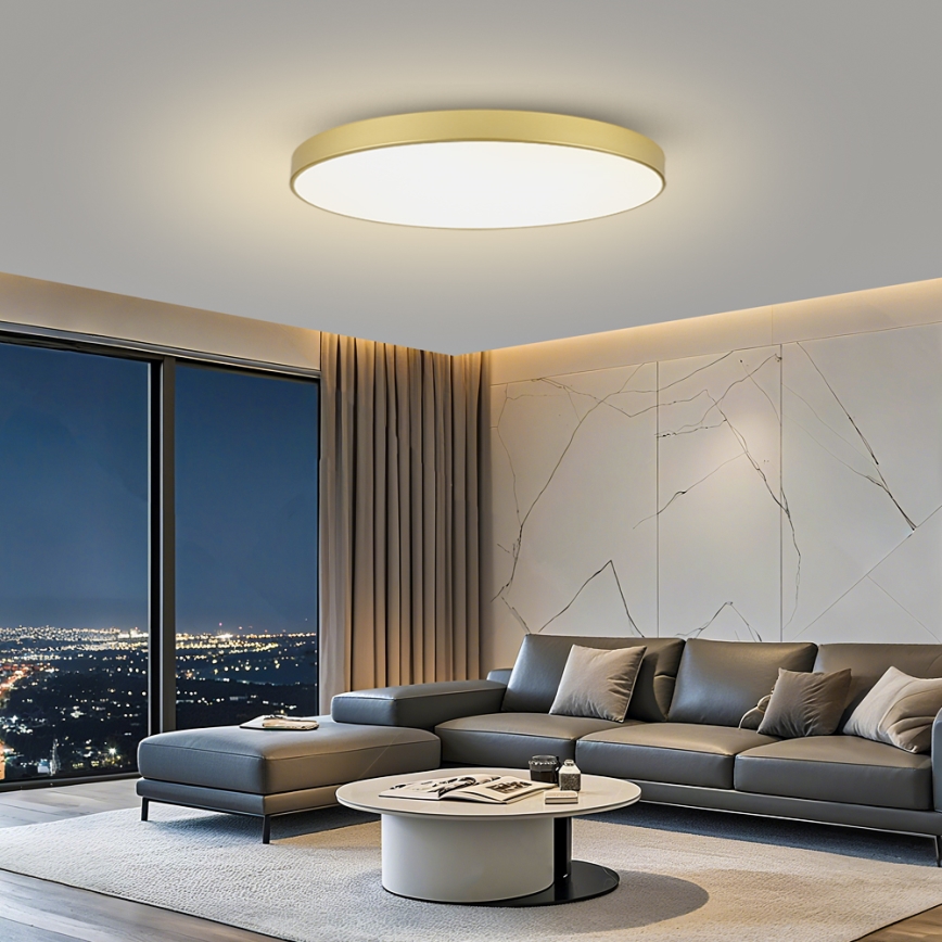 Brilagi - LED stmievateľné stropné svietidlo POOL SMART LED/180W/230V 3000-6000K 120 cm zlatá Wi-Fi Tuya + diaľkové ovládanie