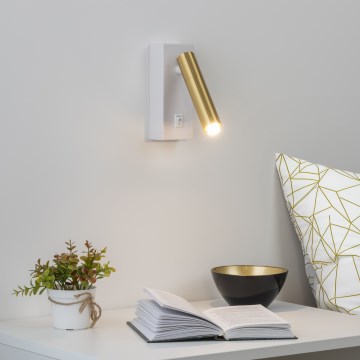 Brilagi - LED Stmievateľné bodové svietidlo MAYA 1xG9/4W/230V biela/zlatá