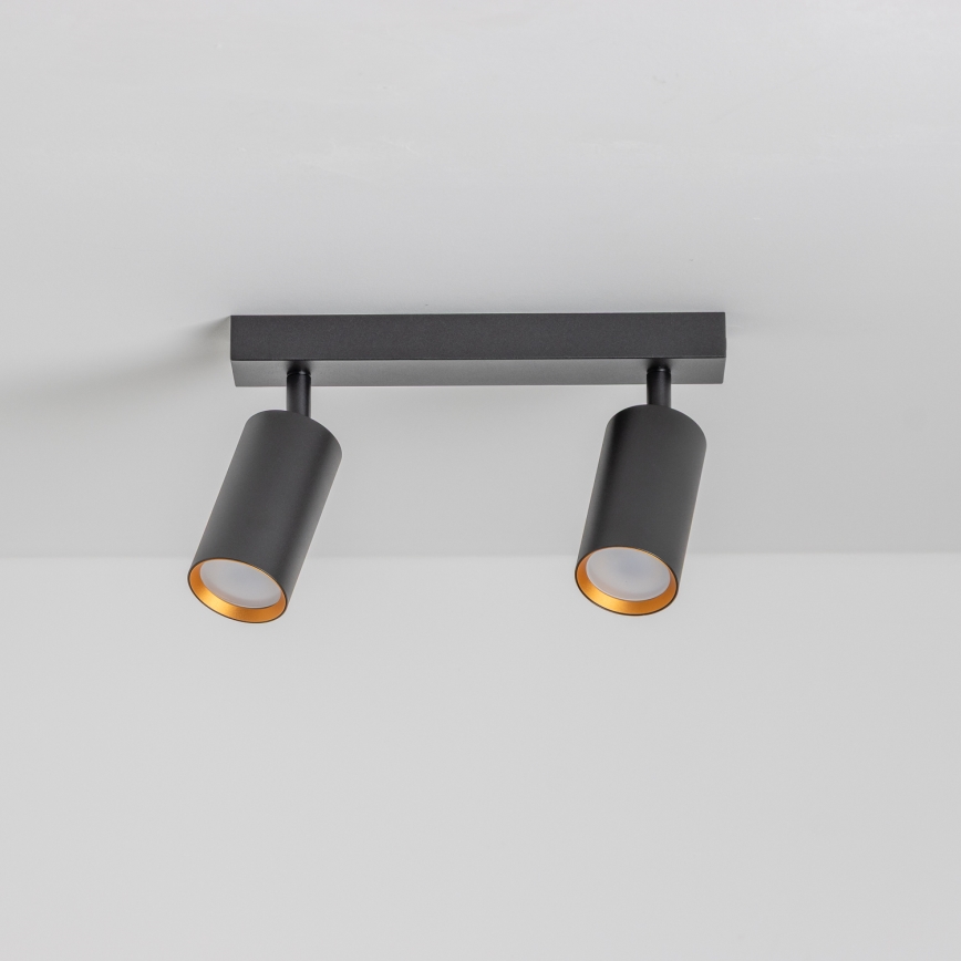 Brilagi - LED RGBW stmievateľné bodové svietidlo SELE 2xGU10/6,5W/230V 2700-6500K čierna/zlatá
