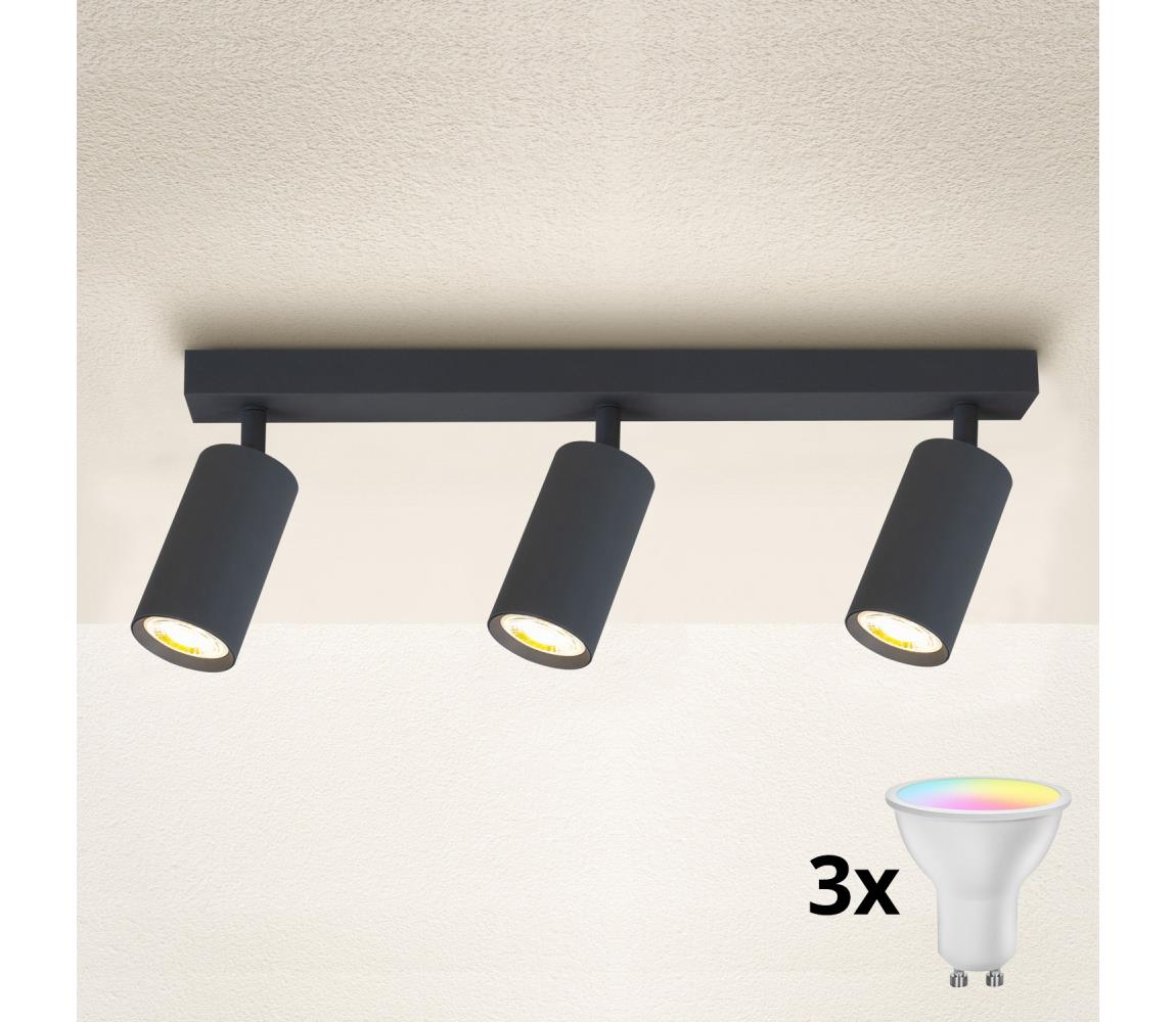 Brilagi - LED Stmievateľné bodové svietidlo SELE 3xGU10/4,8W/230V antracit BG1632+3xAI2382