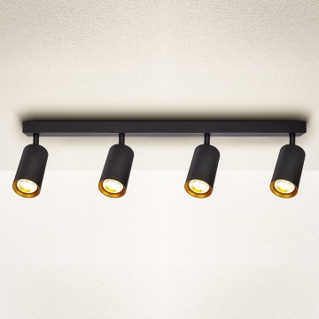 Brilagi - LED Stmievateľné bodové svietidlo SELE 4xGU10/6,5W/230V 2700-6500K čierna/zlatá