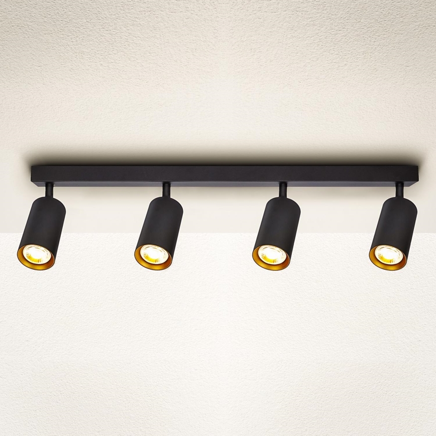 Brilagi - LED Stmievateľné bodové svietidlo SELE 4xGU10/6,5W/230V 2700-6500K čierna/zlatá