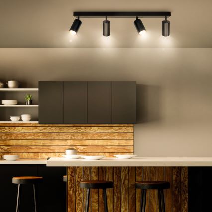 Brilagi - LED Stmievateľné bodové svietidlo SELE 4xGU10/6,5W/230V 2700-6500K čierna/zlatá