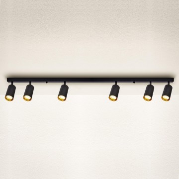 Brilagi - LED Stmievateľné bodové svietidlo SELE 6xGU10/6,5W/230V 2700-6500K čierna/zlatá