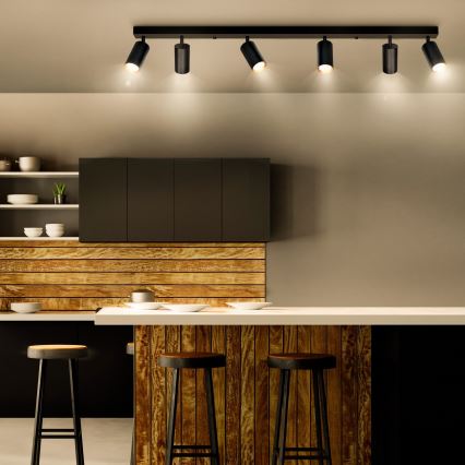 Brilagi - LED Stmievateľné bodové svietidlo SELE 6xGU10/6,5W/230V 2700-6500K čierna/zlatá