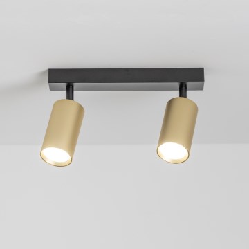Brilagi - LED stmievateľné bodové svietidlo SELE GOLDEN 2xGU10/6,5W/230V 2700-6500K čierna/zlatá