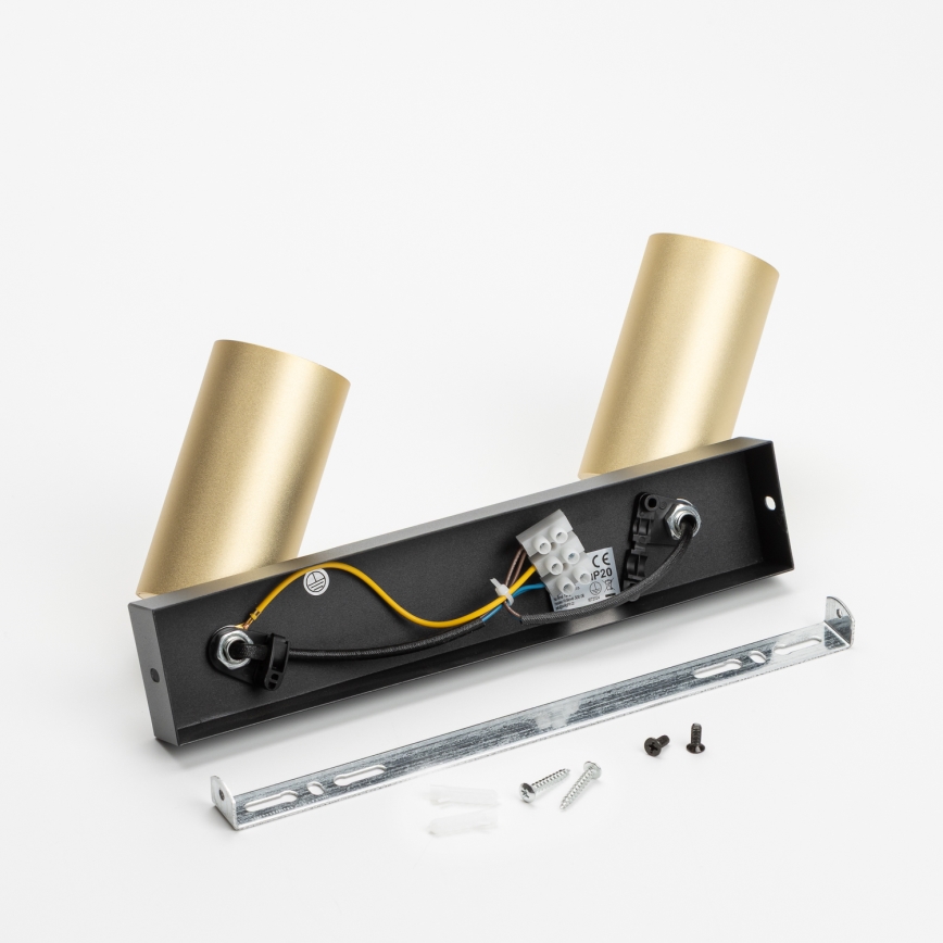 Brilagi - LED stmievateľné bodové svietidlo SELE GOLDEN 2xGU10/6,5W/230V 2700-6500K čierna/zlatá