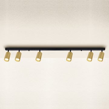 Brilagi - LED Stmievateľné bodové svietidlo SELE GOLDEN 6xGU10/6,5W/230V 2700-6500K čierna/zlatá