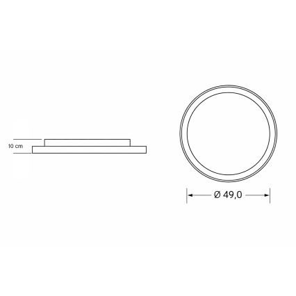 Brilagi - LED stmievateľné detské stropné svietidlo UNICORN LED/68W/230V 3000-6000K pr. 49 cm + diaľkové ovládanie