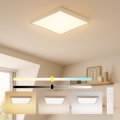 Brilagi - LED stmievateľné kúpeľňové stropné svietidlo FRAME SMART LED/50W/230V 60x60 cm 3000-6000K IP44 béžové + diaľkové ovládanie
