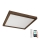 Brilagi - LED Stmievateľné kúpeľňové stropné svietidlo WOODY FRAME LED/50W/230V dub orech 60x60 cm 3000-6000K IP44 + diaľkové ovládanie