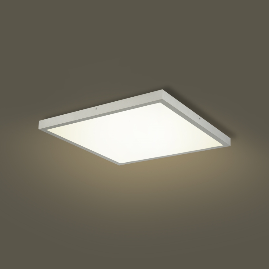 Brilagi - stmievateľné LED kúpeľňové stropné svietidlo FRAME SMART LED/50W/230V 60x60 cm 3000-6000K IP44 strieborné + diaľkový ovládač