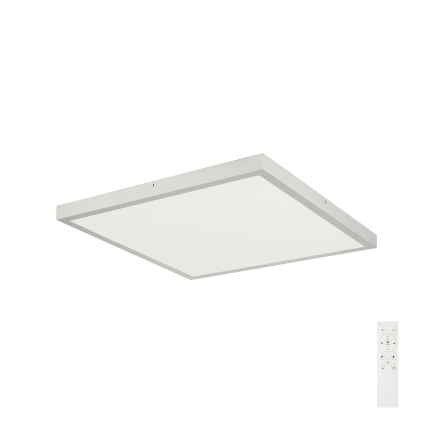 Brilagi - stmievateľné LED kúpeľňové stropné svietidlo FRAME SMART LED/50W/230V 60x60 cm 3000-6000K IP44 strieborné + diaľkový ovládač