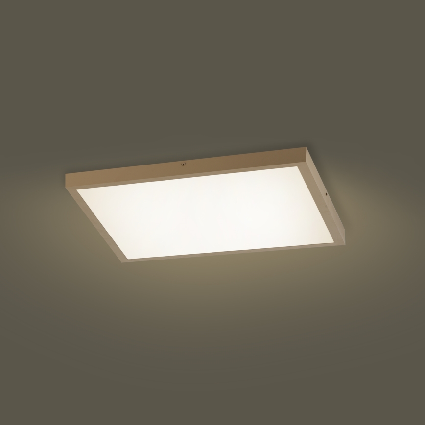 Brilagi - LED stmievateľné kúpeľňové stropné svietidlo FRAME SMART LED/50W/230V 60x60 cm 3000-6000K IP44 béžové + diaľkové ovládanie