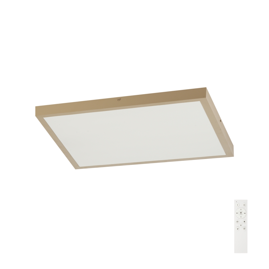 Brilagi - LED stmievateľné kúpeľňové stropné svietidlo FRAME SMART LED/50W/230V 60x60 cm 3000-6000K IP44 béžové + diaľkové ovládanie