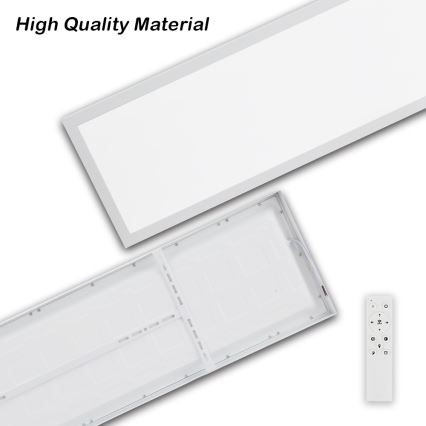 Brilagi - Stmievateľné LED kúpeľňové stropné svietidlo FRAME SMART LED/50W/230V 30x120 cm 3000-6000K IP44 biela + diaľkové ovládanie