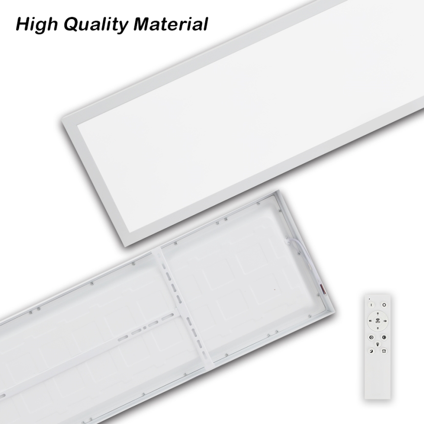 Brilagi - Stmievateľné LED kúpeľňové stropné svietidlo FRAME SMART LED/50W/230V 30x120 cm 3000-6000K IP44 biela + diaľkové ovládanie