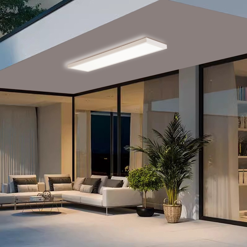 Brilagi - Stmievateľné LED kúpeľňové stropné svietidlo FRAME SMART LED/50W/230V 30x120 cm 3000-6000K IP44 biela + diaľkové ovládanie