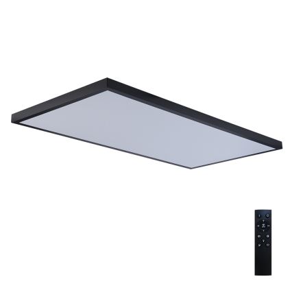 Brilagi - LED stmievateľné kúpeľňové stropné svietidlo FRAME SMART LED/96W/230V 120x60 cm 3000-6000K IP44 čierna + diaľkové ovládanie