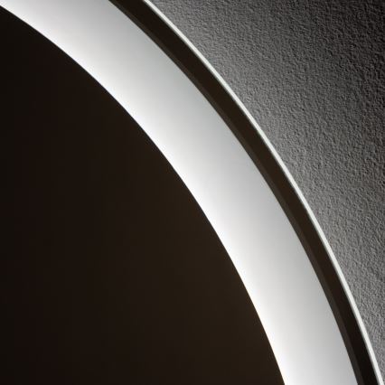 Brilagi - LED vyhrievané kúpeľňové zrkadlo AVA PRO LED, 18,5 W, 230 V, priemer 60 cm, IP44, CRI 90, stmievateľné + CCT