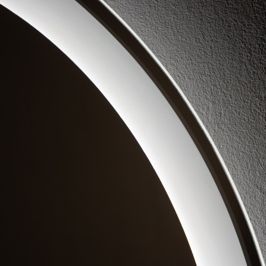 Brilagi - LED vyhrievané kúpeľňové zrkadlo AVA PRO LED, 18,5 W, 230 V, priemer 60 cm, IP44, CRI 90, stmievateľné + CCT