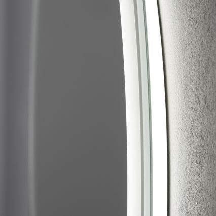 Brilagi - LED vyhrievané kúpeľňové zrkadlo AVA PRO LED, 18,5 W, 230 V, priemer 60 cm, IP44, CRI 90, stmievateľné + CCT