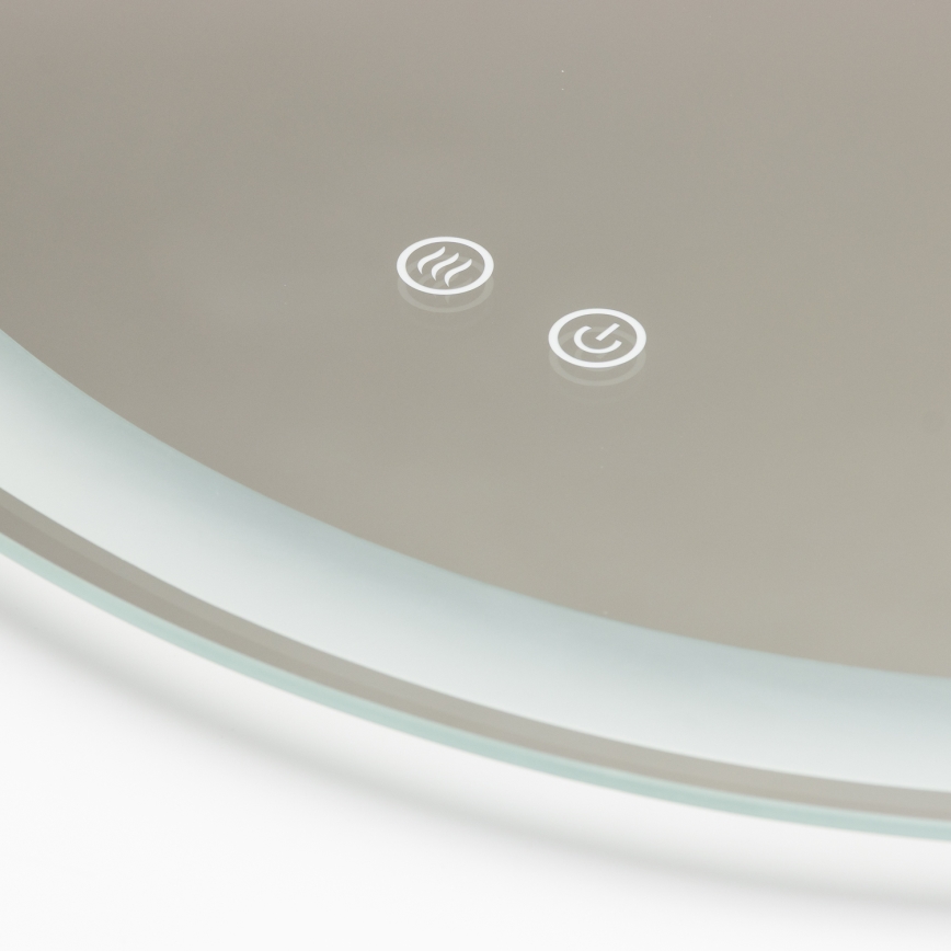 Brilagi - LED vyhrievané kúpeľňové zrkadlo AVA PRO LED, 18,5 W, 230 V, priemer 60 cm, IP44, CRI 90, stmievateľné + CCT