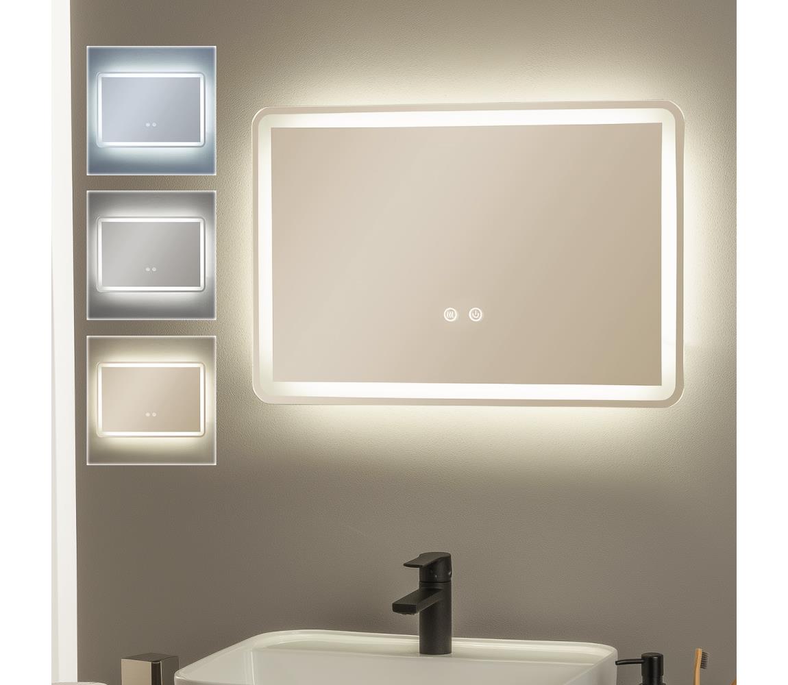 Brilagi - LED stmievateľné kúpeľňové vyhrievané zrkadlo s podsvietením BELLA LED/12W/230V 40x60 cm IP44 FG-GM1106-B-12W