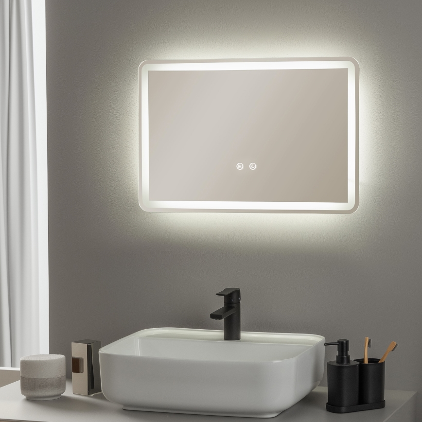 Brilagi - LED kúpeľňové vyhrievané zrkadlo BELLA LED/12W/230V 40x60 cm IP44 CRI 90 stmievateľné + CCT