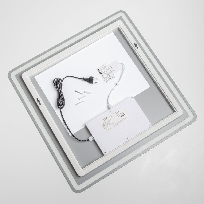 Brilagi - LED kúpeľňové vyhrievané zrkadlo BELLA LED/16W/230V 60x60 cm IP44 CRI 90 stmievateľné + CCT