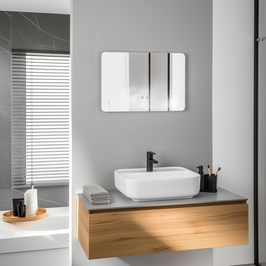 Brilagi - LED Kúpeľňové vyhrievané zrkadlo DIANA LED/13W/230V 40x60 cm IP44 CRI 90 stmievateľné + CCT