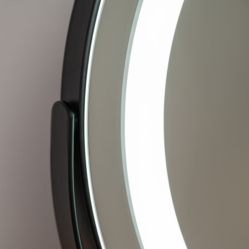 BRILAGI - LED stmievateľné make-upové zrkadlo CALIFORNIA LED/14W/230V 3000/4000/6500K 44x40 cm čierna
