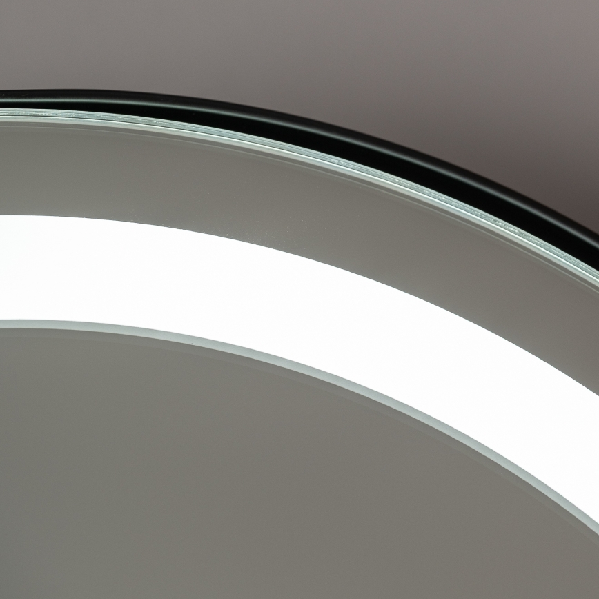 BRILAGI - LED stmievateľné make-upové zrkadlo CALIFORNIA LED/14W/230V 3000/4000/6500K 44x40 cm čierna