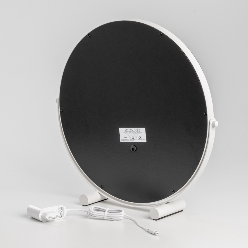 BRILAGI - LED stlmiteľné make-up zrkadlo CALIFORNIA LED/17W/230V 3000/4000/6500K pr. 42 cm biela