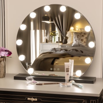 Brilagi - LED stmievateľné make-up zrkadlo HOLLYWOOD LED/12W/230V 3000/4000/6500K