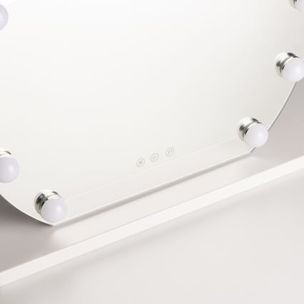 Brilagi - LED stmievateľné make-up zrkadlo HOLLYWOOD LED/12W/230V 3000/4000/6500K